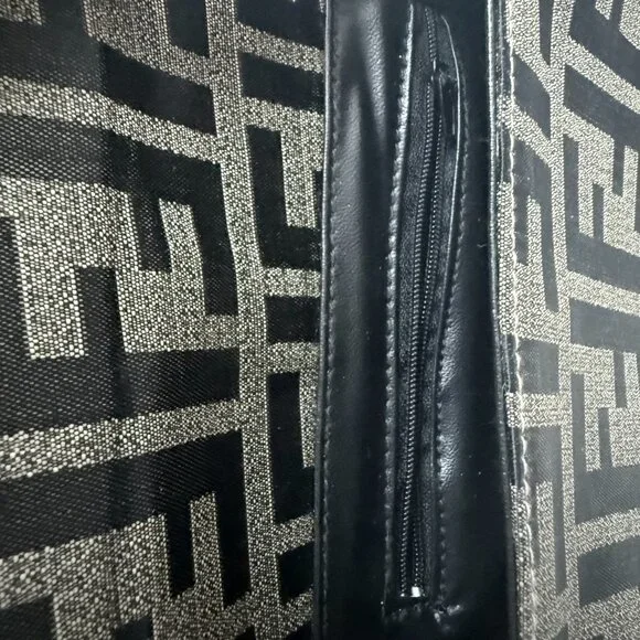 Vintage Zucca Print Saddle Bag | Monogram Logo 90s Style - Picture 8 of 13